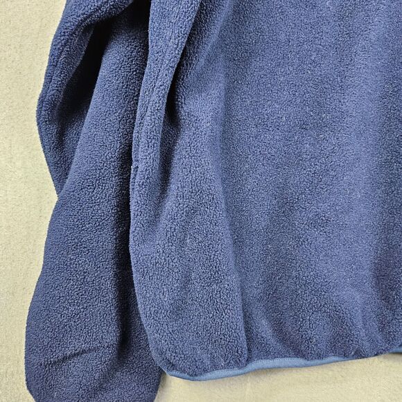 LL Bean Sweater Mens XL Fleece Snap T 1/4 Blue Gorpecore L.L. Bean - Picture 11 of 12
